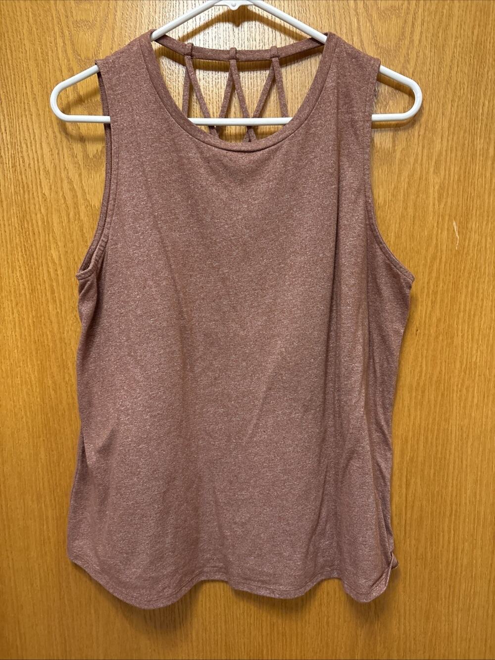 Maurice’s 24/7 Large Pink Tank Crisscrossed Back